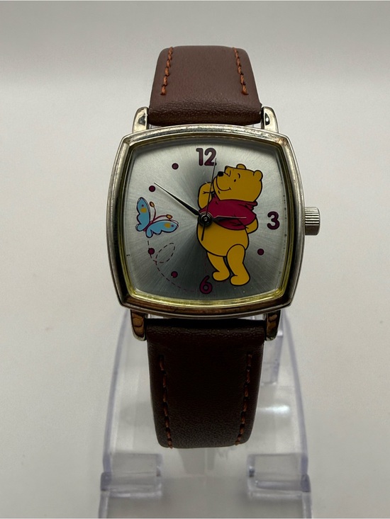 Seiko Other - Winnie The Pooh and Butterfly Seiko Watch | Vintage Disney Brown Band (New Batt)